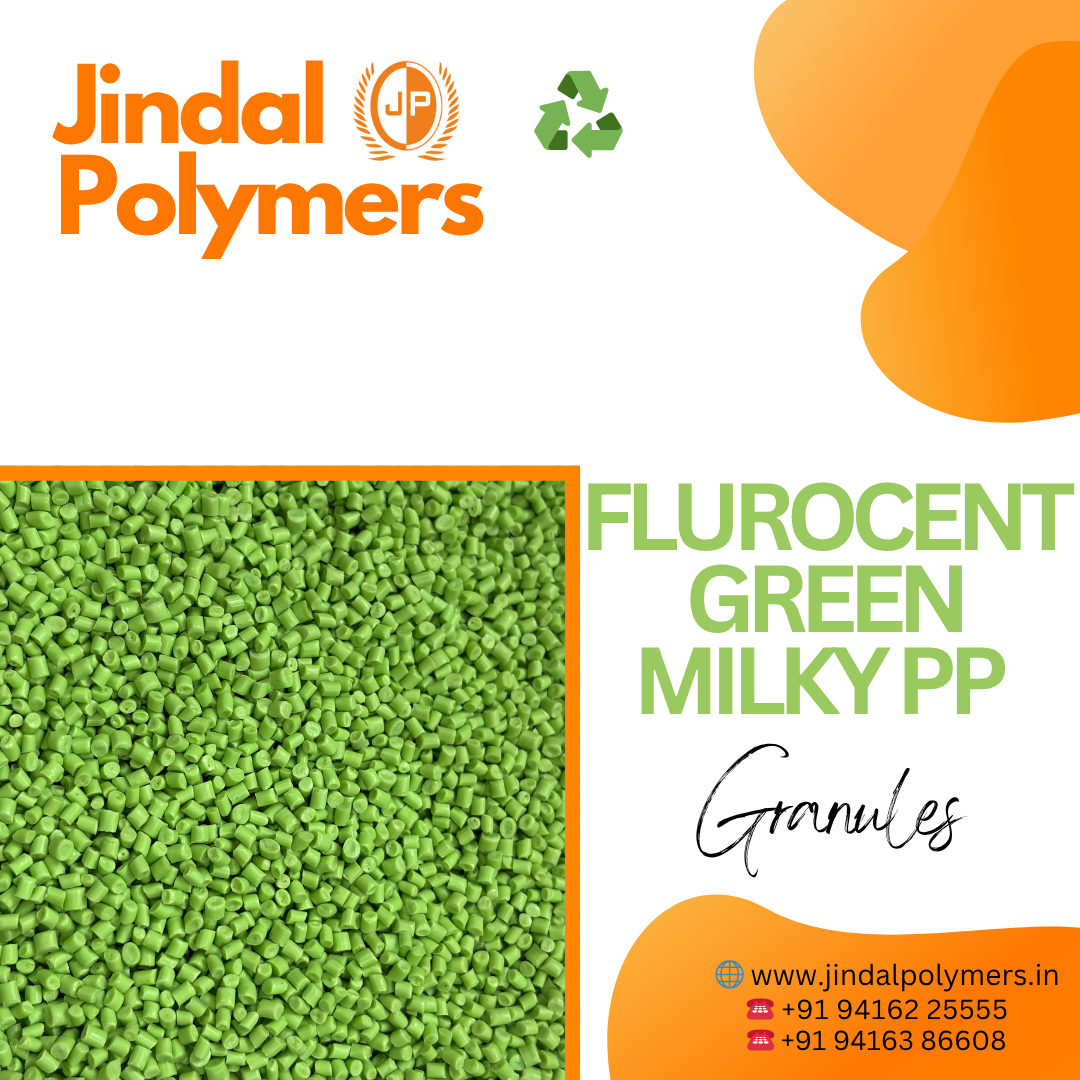 Milky Fluorescent Green PP Granules